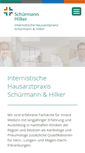 Mobile Screenshot of praxis-schuermann-hilker.de